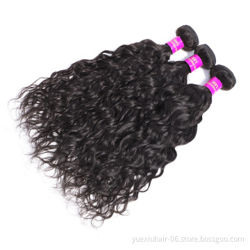 Brazilian Water Wave Human Hair Bundles Wholesale Virgin Remy Cuticle Aligned Raw Virgin Hair